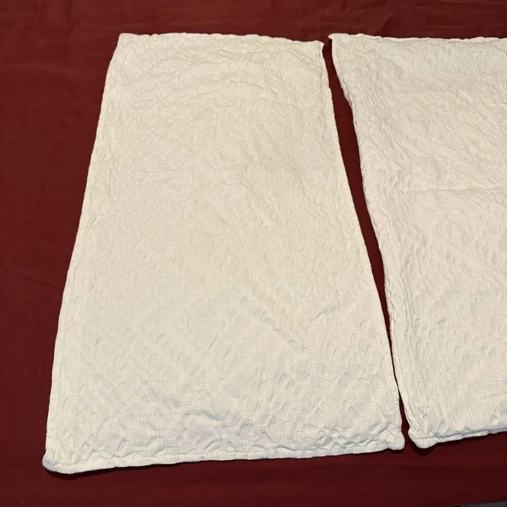 Lucky Brand Home White Duvet Set 2 Shams Taos Mateless King Country Cottage
